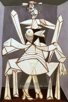  38 - Femme assise dans un fauteuil Dora 1938 Kubismus